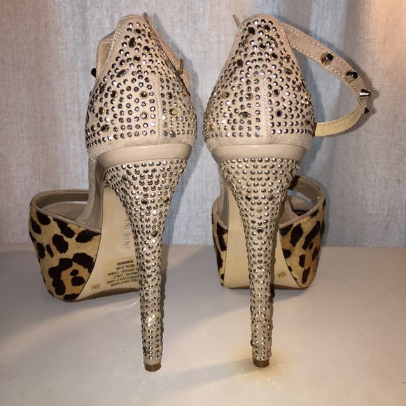 Gianni Bini Leopard Bling heels - Picture 4 of 4